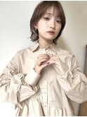 【THE OSCAR 印南 】ウルフボブ×グレーベージュ