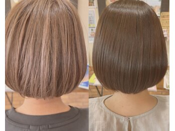 ヘアスタジオブービーの写真/《実力派スタイリストによるカット技術を体感》再現性のある立体的なカットで自然で美しいヘアスタイルに♪