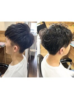 【2席のみのプライベートサロン】男性スタイリストだから気軽に相談可能◎トレンドのメンズパーマも人気★
