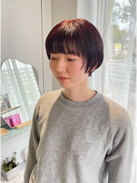 シプレ(cipre) マッシュショート x レッドブラウン