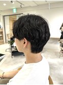 20代～30代メンズパーマセンターパート［仙台］