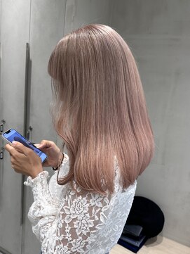 ヘアスペース リズム グリーン(Hair space Rizm green) ピンクベージュ