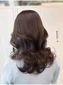 ショコラブラウン×ミディアムレイヤー◎佐藤