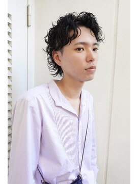 レコ 渋谷(LECO) メンズパーマウルフパーマウルフカットスパイラルパーマ