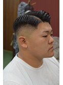 サイドパート【町田/理容室/床屋/顔剃り/シェービング/フェード