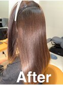 SLEEK式髪質改善【縮毛矯正】アフター内側