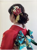 ヘアセット　メイク