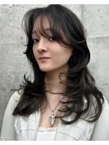 ヌエン 渋谷(NU/EN)&nbsp;海外ガール風ロングレイヤーカット/バタフライカット/小顔カット