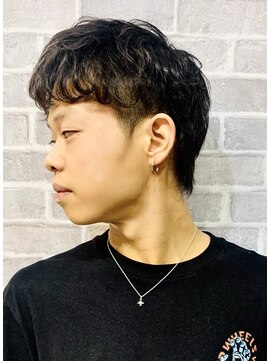 サロンドクロエ(Salon de Chloe) 黒髪 × マッシュショート × ニュアンスパーマ × ウルフパーマ