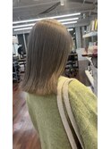 【国富】透明感グレージュ、ダブルカラー