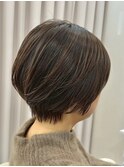 黒髪／クラゲヘアー/オリーブグレー/小顔/ココアベージュ/伊勢崎