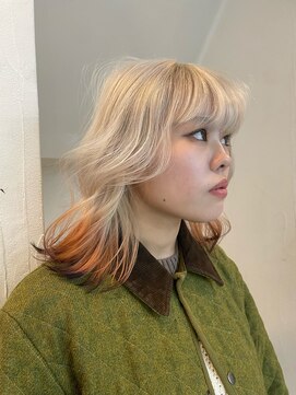 ミーム 原宿 表参道(meme) ダブルカラー/ハイトーンカラー/ケアブリーチ/インナーカラー