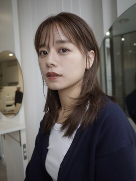 ヌヌ 渋谷 原宿 明治神宮前(nunu) レイヤーカットウルフカットボブグレージュオリーブべージュ