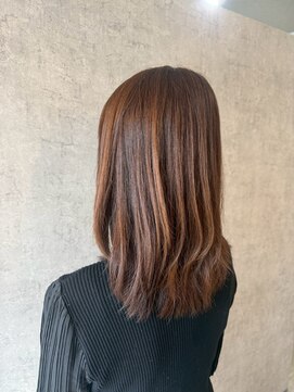ポリマン 西新井(poliment) 春におすすめ明るめブラウンヘアカラー 傷んだ髪にケアTR