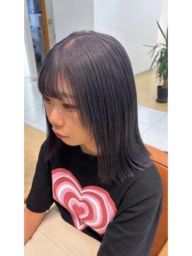 ユニ バイ マグ 長野店(Uni.by Mag) " 透け感抜群" ダブルカラー ミルクティーピンクベージュ
