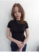 ジーナ オモテサンドウ(XENA)&nbsp;ミルクティーブラウン×レイヤーカット