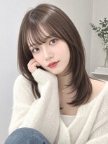 フォト イケブクロ(foto IKEBUKURO)&nbsp;結べるミディアムレイヤー/顔まわりレイヤー×内巻きワンカール