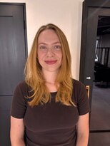 BONDZSALON麻布十番/髪質改善/ヘッドスパ/縮毛矯正/レイヤーカット【ボンズサロン】&nbsp;麻布十番 黒髪 メルティカラー ウルフミディ シースルーバング