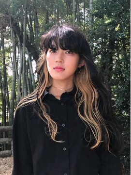 オブジェ 上地店(objet) ロング×インナーカラー