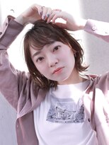 ゼンコー キチジョウジ シェール(ZENKO KICHIJOJI chere) 大人かわいいレイヤーボブ/シルキーベージュ/斜めバンク