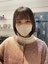 ポップ(POP)&nbsp;ボブ×赤み消しブラウン