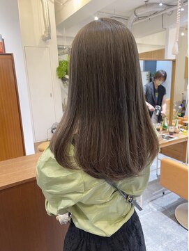 グロウミドル(GROW middle) 透明感たっぷり◎ミントベージュ×セット簡単セミロングヘア
