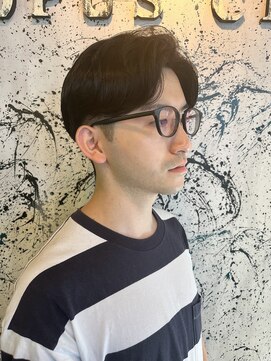 オーパスクリエ (OPUS CREER) 直毛さん必見！！ニュアンスパーマでナチュラルセンターパート！