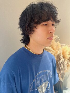 ノラギンザユー(NORA GINZA/U) ウルフパーマメンズパーマパーマくせ毛風パーマ外国人風パーマ