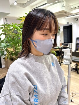 オーシャン(Ocean) 【OceanHair&Life田中愛梨】ワンブリーチで！オレンジベージュ◎