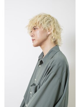 リアン バイ プロデュース 永山店(Lien by Produce) メンズカット ハイトーンカラー×ウルフ パーマ#3