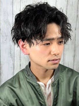 プレミアムバーバー 新宿店(PREMIUM BARBER produce by HIRO GINZA) スパイラルパーマ