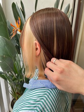 アン ブリーチ 大宮駅東口店(UN BLEACH) 【インナーカラー♪♪】ライトベージュ♪♪