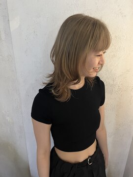 エディ(eddie) 【eddie】ミルクティーベージュ×ウルフレイヤー