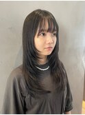 顔周りレイヤー×似合わせカット