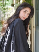 ロアー ヘアー マックイーン 流山おおたかの森店(RAWR hair McQueen)&nbsp;【RAWR】韓国_くびれロング_デジタルパーマ_黒髪_ブループラック