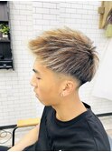 アップバングショート
