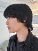 梅田スパイラルパーマニュアンスパーマメンズボブウルフカット