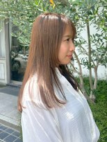 リリー(Rilie)&nbsp;顔周りレイヤー/似合わせ/透明感/艶髪/ショコラブラウン