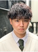 シャドウパーマメンズカットスパイラルパーマツイスパ波巻き