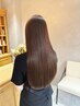 モイストコース【美髪★】髪質改善ストレートカラー+カット+トリートメント