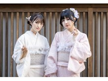 着物レンタルVASARA 町田の雰囲気(編み込みもゆるふわ巻き髪も◎ヘアセット可能です☆)