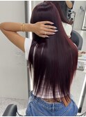 10代20代30代ブリーチしないボルドーカラー