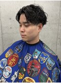 MEN'SHAIRウルフカルマパーマメンズショートイージーパーマ