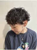 スパイキーショートツイストツーブロックなしメンズカット