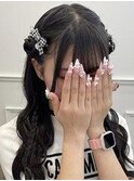 黒髪/クラゲヘアー/オリーブグレー/小顔/ココアベージュ/大須 栄