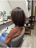 セミレイヤー×ピンクブラウン