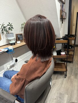 セミレイヤー×ピンクブラウン