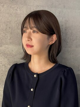 コレハ トレス 日野(CoReha tores) 【オリーブグレージュ×ミディアムボブ】高橋