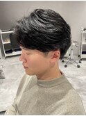 毛流れがかっこいい かきあげセンターパート