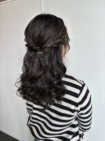 ヘアセット専門サロン by OKINAWA WATABE WEDDING 那覇店&nbsp;ハーフアップ